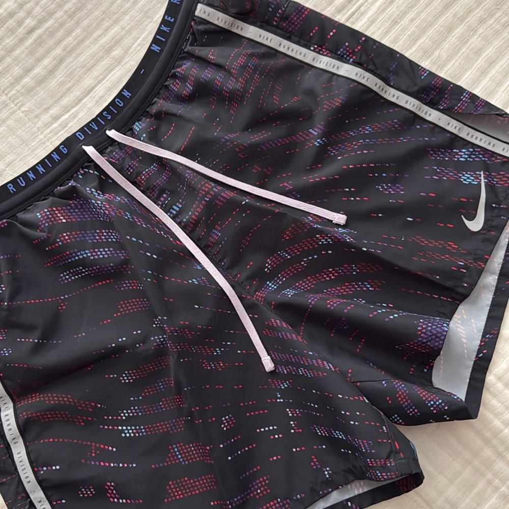 Nike Black and Multicolor Athletic Shorts